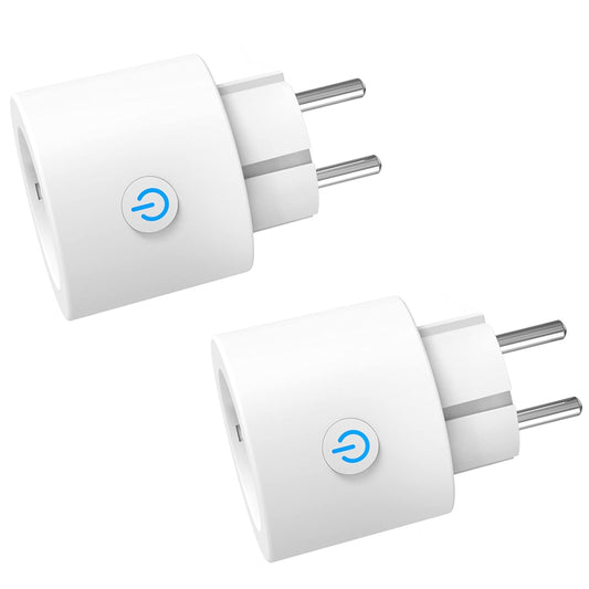 Antela Smart Home WiFi Socket with Power Measurement, Voice Control, 2-Pack