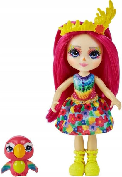 Enchantimals Peachy Parrot Doll 4in with Chatter Pet