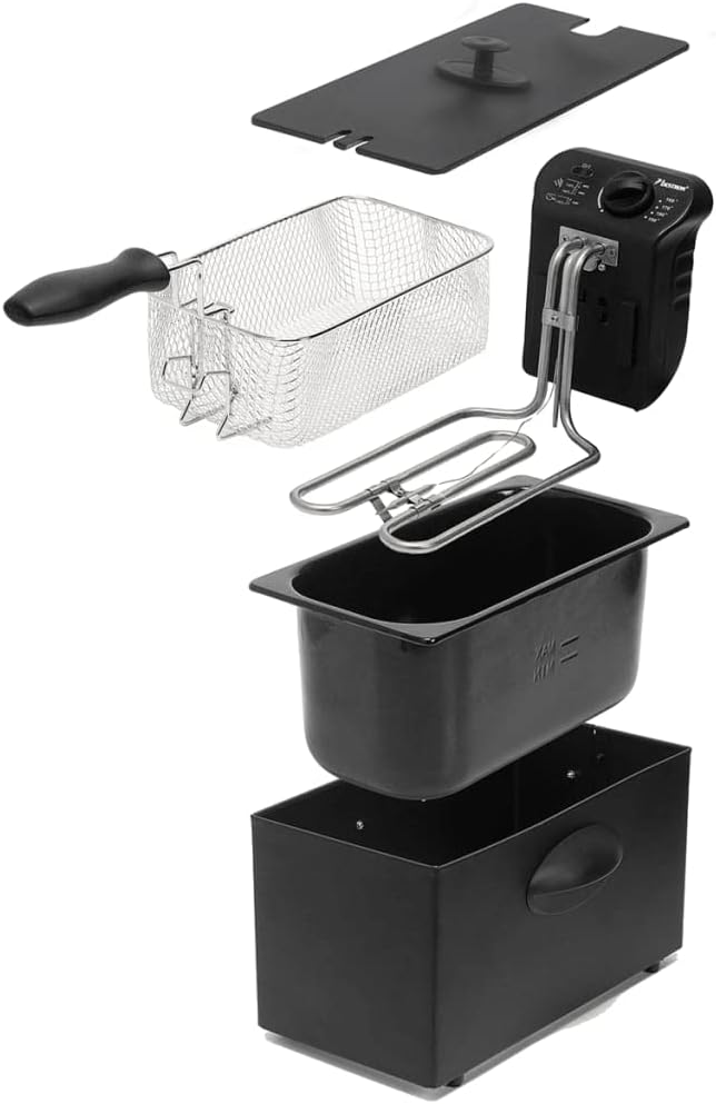 Bestron 2000W Deep Fryer 3.5L Cool Zone Black