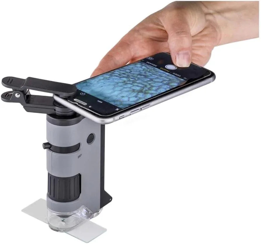 Carson MicroFlip 100x-250x Pocket Microscope with Smartphone Adapter - Gomix Brands Outlet