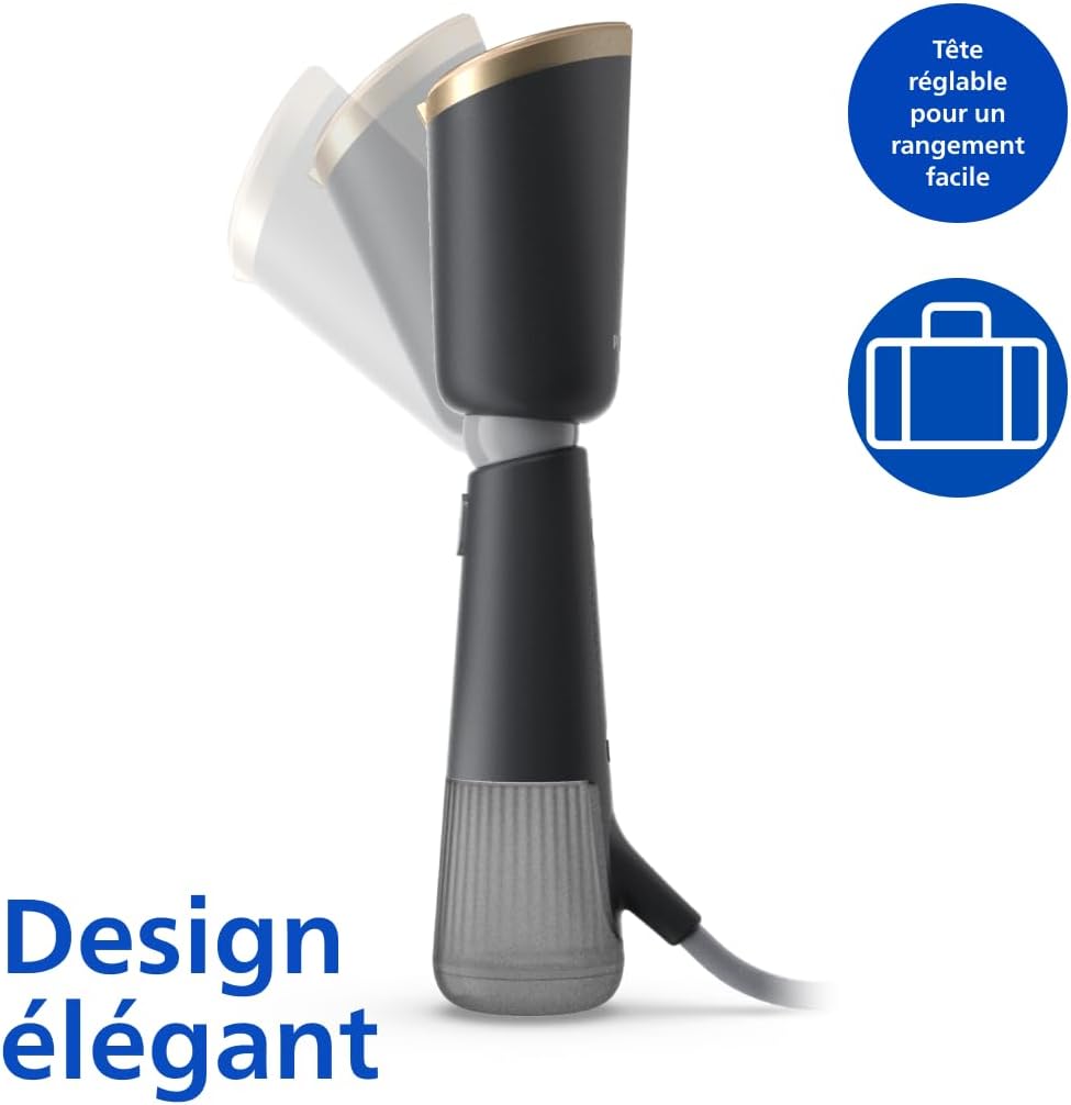 Philips 5000 Handheld Garment Steamer – Fast Heat, Adjustable Head, Compact
