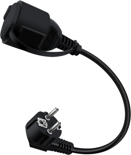 HuaLiSiJi HLSJ 007 90 Degree Schuko Extension Cable 16A 250V