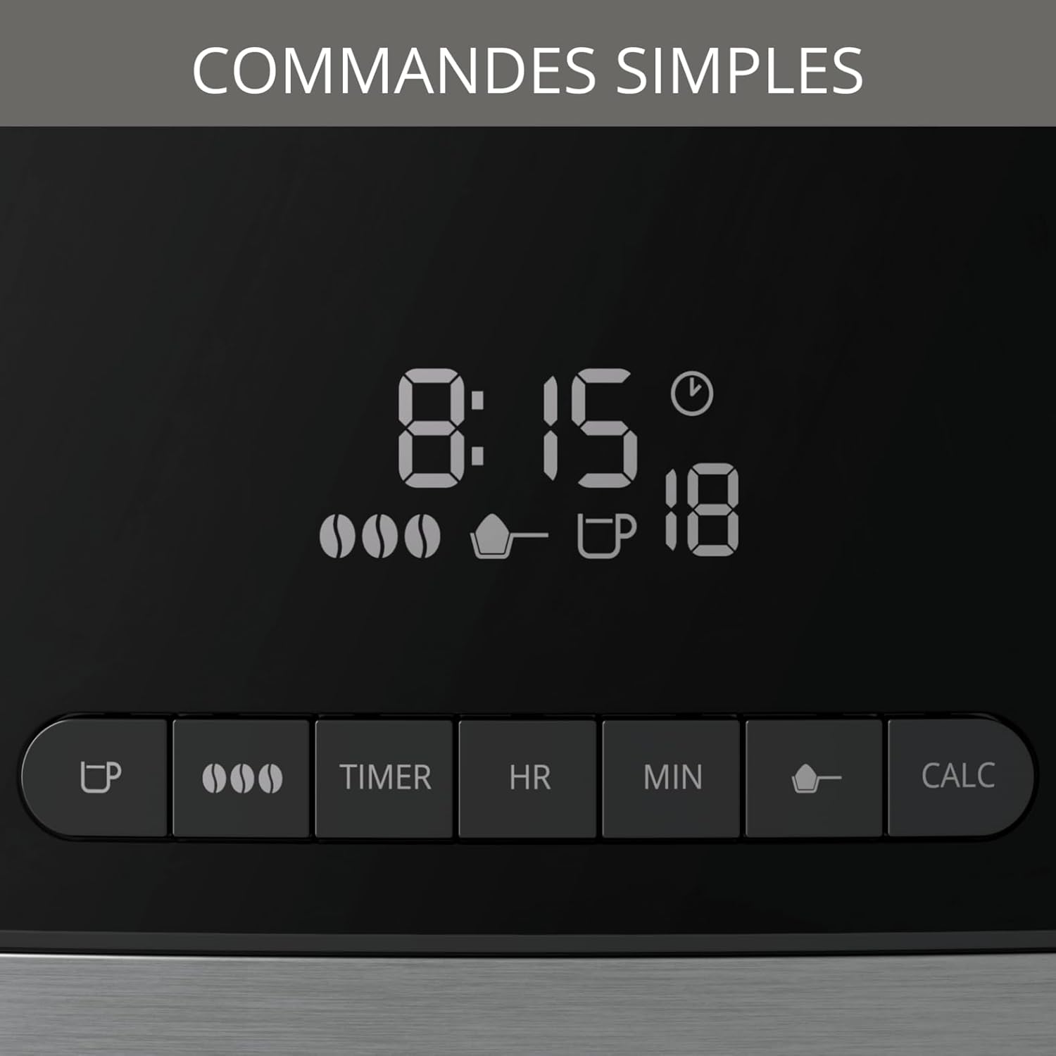 Krups Grind Aroma 10‑Cup Programmable Coffee Maker with Built‑In Grinder