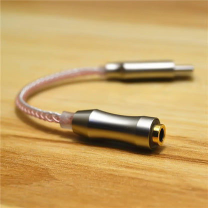 USB Type C to 3.5mm Audio Interface ALC5686 HiFi DAC Headphone Amplifier Digital Audio Decoding Converter