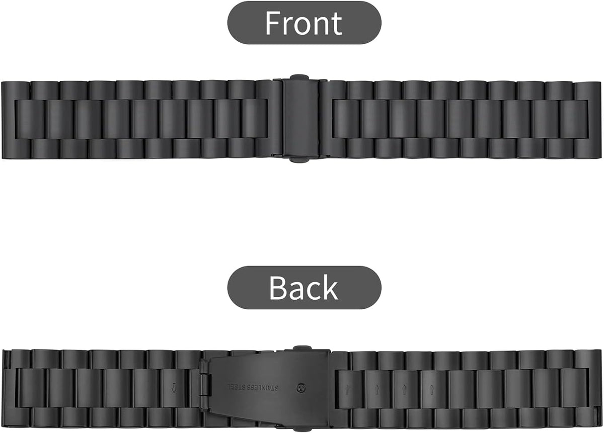 TStrap MB19-BK Stainless Steel Watch Band Black