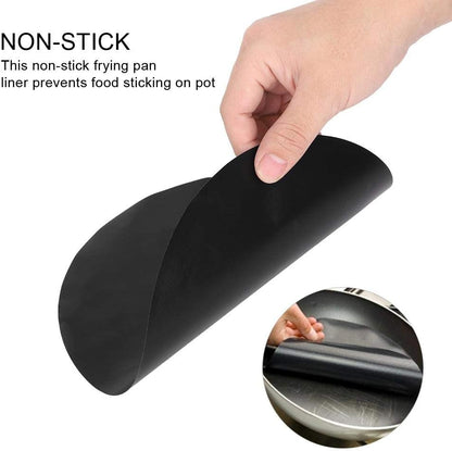 Fdit PTFE Nonstick Frying Pan Liners 10 Pack 24cm