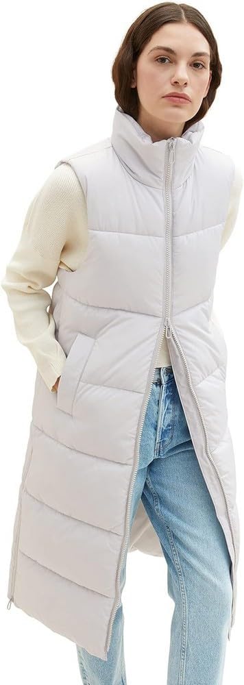 Tom Tailor Denim Hybrid Padded Vest with High Collar for Men