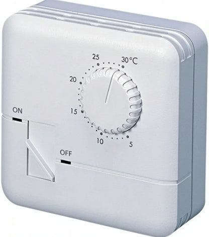Electraline 59211 Manual Thermostat White Wall-Mount Accurate Temperature Control - Gomix Brands Outlet