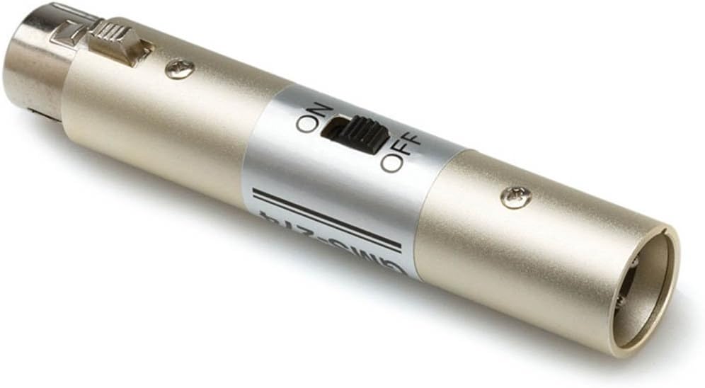 HOSA GMS-274 XLR Power Switch Adapter for Karaoke Microphones