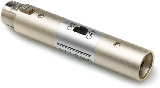 HOSA GMS-274 XLR Power Switch Adapter for Karaoke Microphones