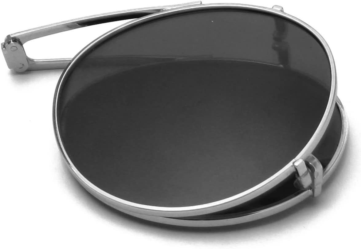 Kachawoo Unisex Round Polarized UV400 Clip-On Sunglasses – Silver Grey