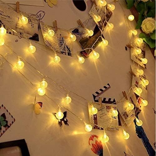 Solar Crystal Ball LED Fairy String Lights