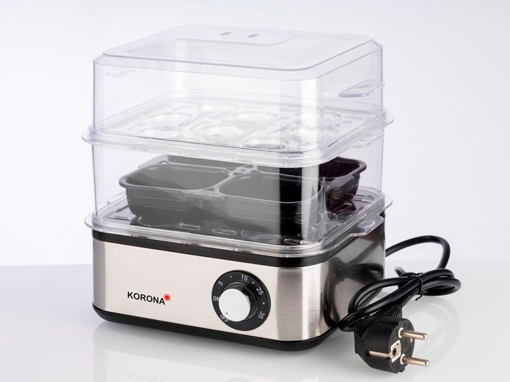 Korona 25303 Mini Steamer and Egg Cooker 500W