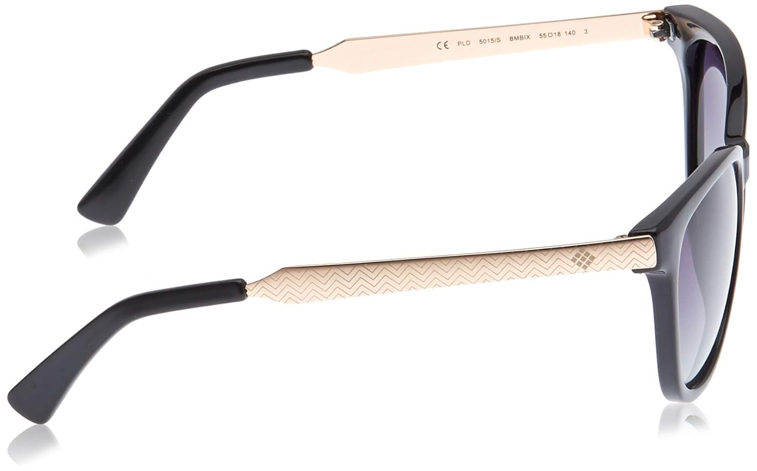 Polaroid Women's Polarized Cat-Eye Sunglasses with Rose Gold Temples