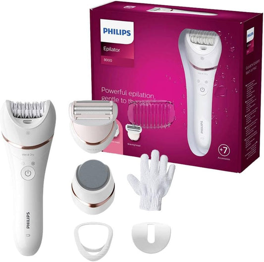 Philips Series 8000 Wet & Dry Epilator - Cordless Hair Removal