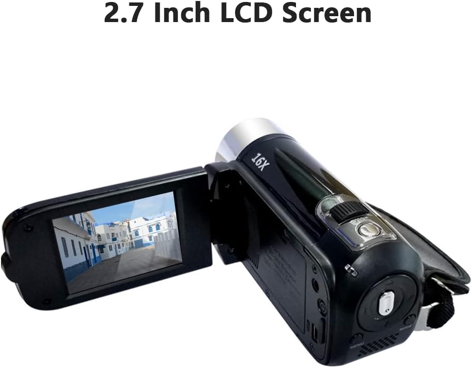 Andoer 111 Portable 1080P HD Digital Video Camera Camcorder 16MP 2.7-Inch LCD 16X Zoom