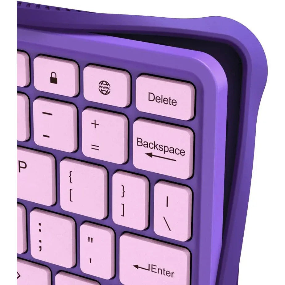 Purple Kids Wireless Bluetooth Keyboard for 10" Fire Tablet - Gomix Brands Outlet