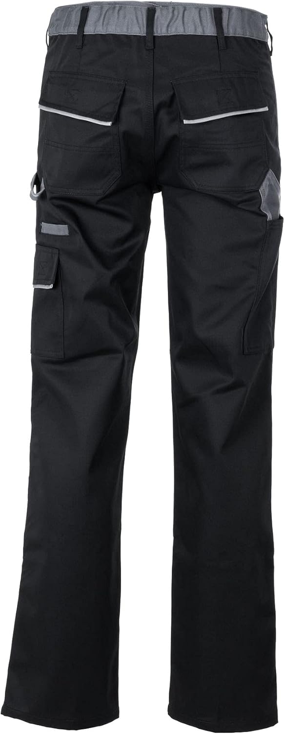 Planam Men's Highline Cargo Work Pants Black Slate Zinc 68