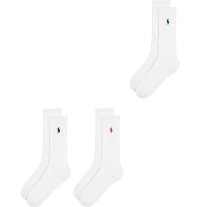 Polo Ralph Lauren Men's Crew Socks 6-Pack Premium Comfort