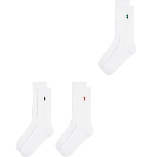 Polo Ralph Lauren Men's Crew Socks 6-Pack Premium Comfort