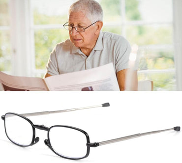 VANANA Unisex Foldable Blue Light Blocking Reading Glasses Black