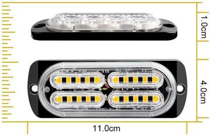 SHANJIA LED-20T 20LED Car Side Marker Lights 4-Pack