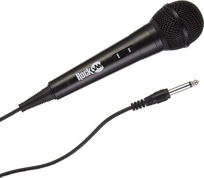 RockJam Unidirectional Karaoke Microphone with 3m Cable Handheld Lightweight