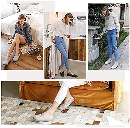 Wishcotton Women's Lightweight Memory Foam Closed‑Back Non‑Slip Slippers