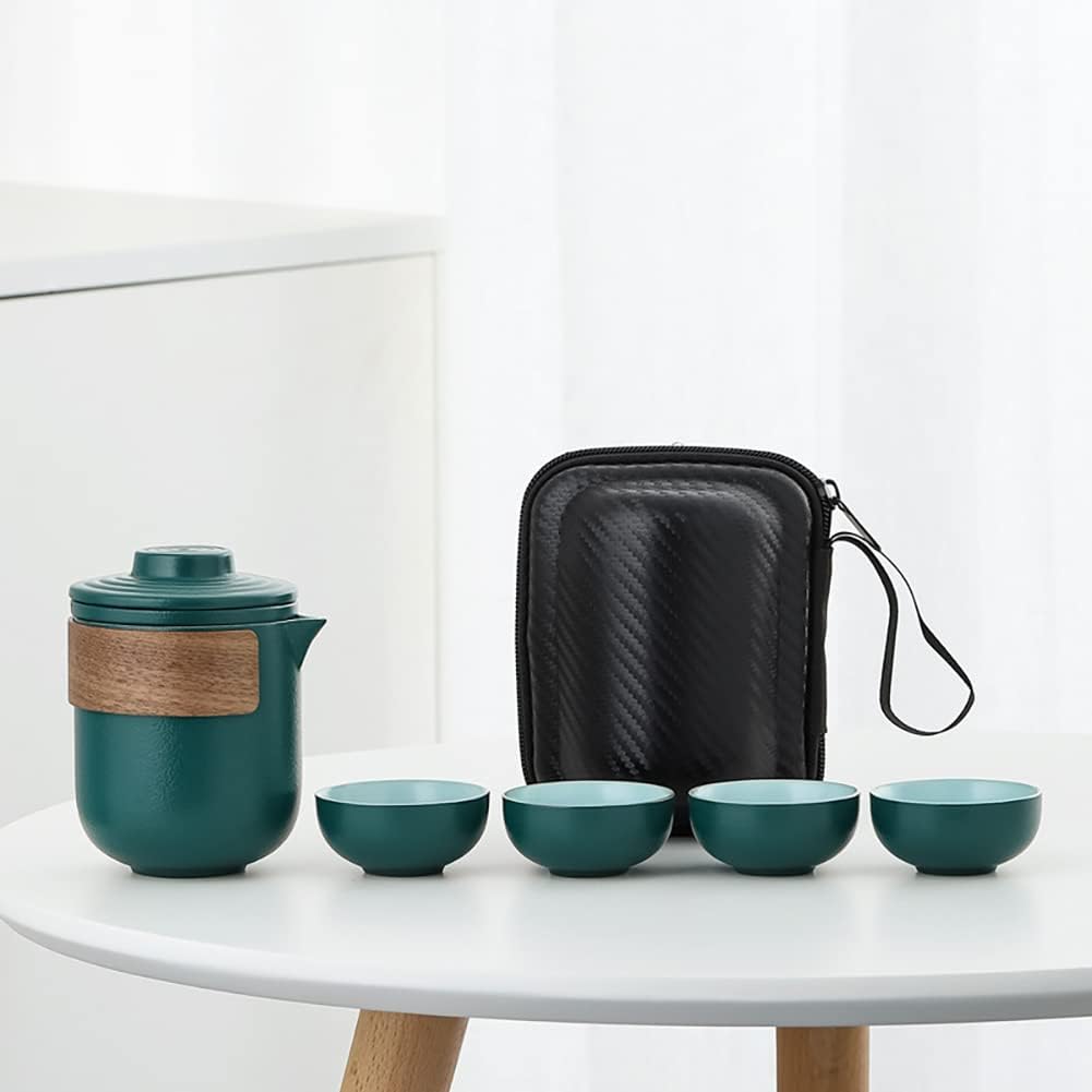 Portable Chinese Japanese Kungfu Tea Set Gift Box Multicolor