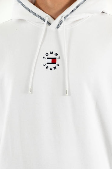 Tommy Jeans Men's Tiny Circular Hoodie Soft Cotton Blend