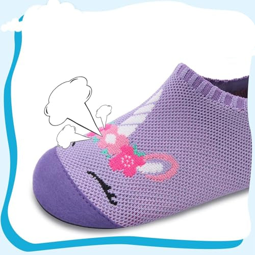 Kyopp Kids Breathable Non-Slip Barefoot Slippers - Soft Indoor Play Shoes