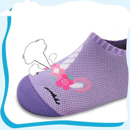Kyopp Kids Breathable Non-Slip Barefoot Slippers - Soft Indoor Play Shoes