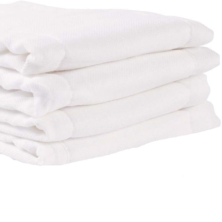 Premium 6-Ply Unbleached Cotton Prefold Cloth Diapers for Babies