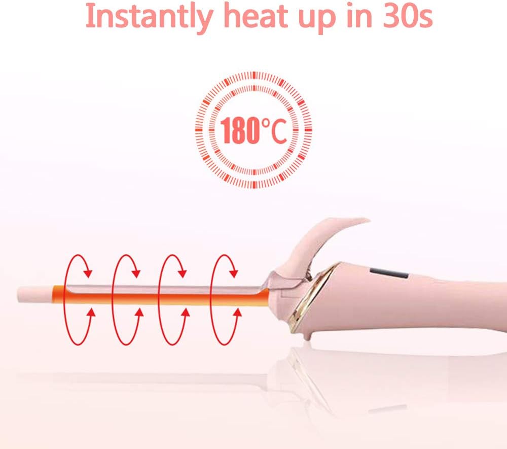 Sammious 9mm Thin Curling Wand Ceramic Barrel Hair Curler