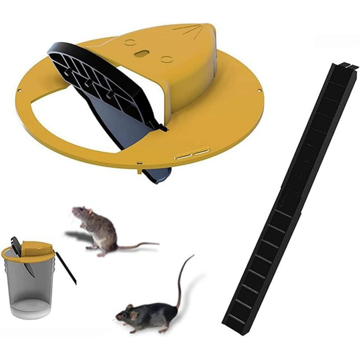 Foldable Mouse Trap with Automatic Reset Bucket Lid – 30 Catch