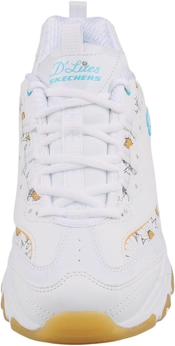 Skechers D'Lites Daisy Dream Women's Floral Synthetic Leather Sneaker