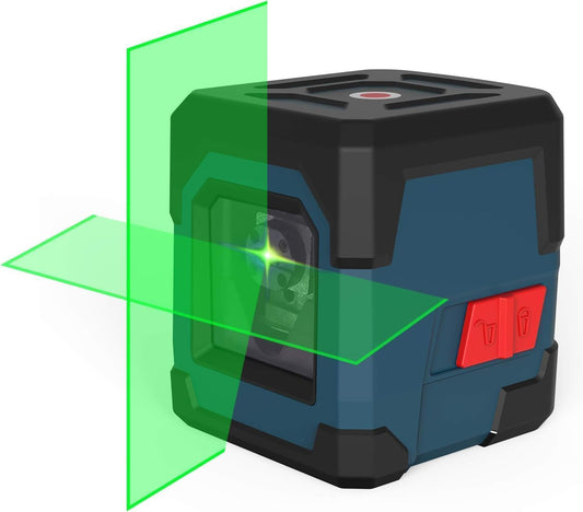 RockSeed Green Laser Level: 360° Rotating Cross Line, Self-Leveling, IP54
