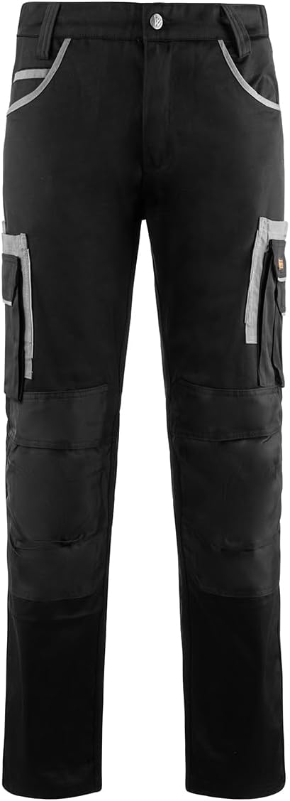 WrightFits Olympian Pro Men's Heavy-Duty Cargo Work Trousers - Knee Pockets