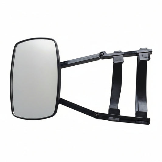 ANTWAX Door Mirror Wing Set Electric Adjustable Towing Mirror Universal Clamp-On Extension for Most Trucks Caravans Cars