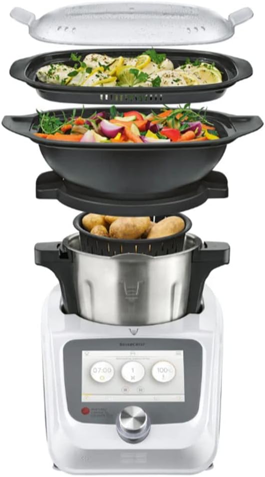 Silvercrest Monsieur Cuisine Connect Trend SKMC 1200 F6 Food Processor with 7-Inch Screen