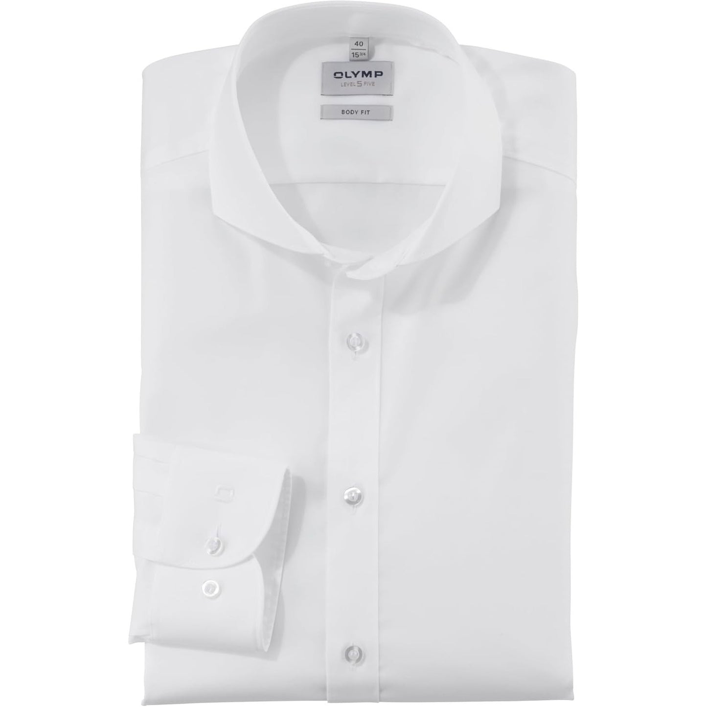 Olymp Level Five Men's Body Fit Business Shirt – Wrinkle‑Resistant Cotton