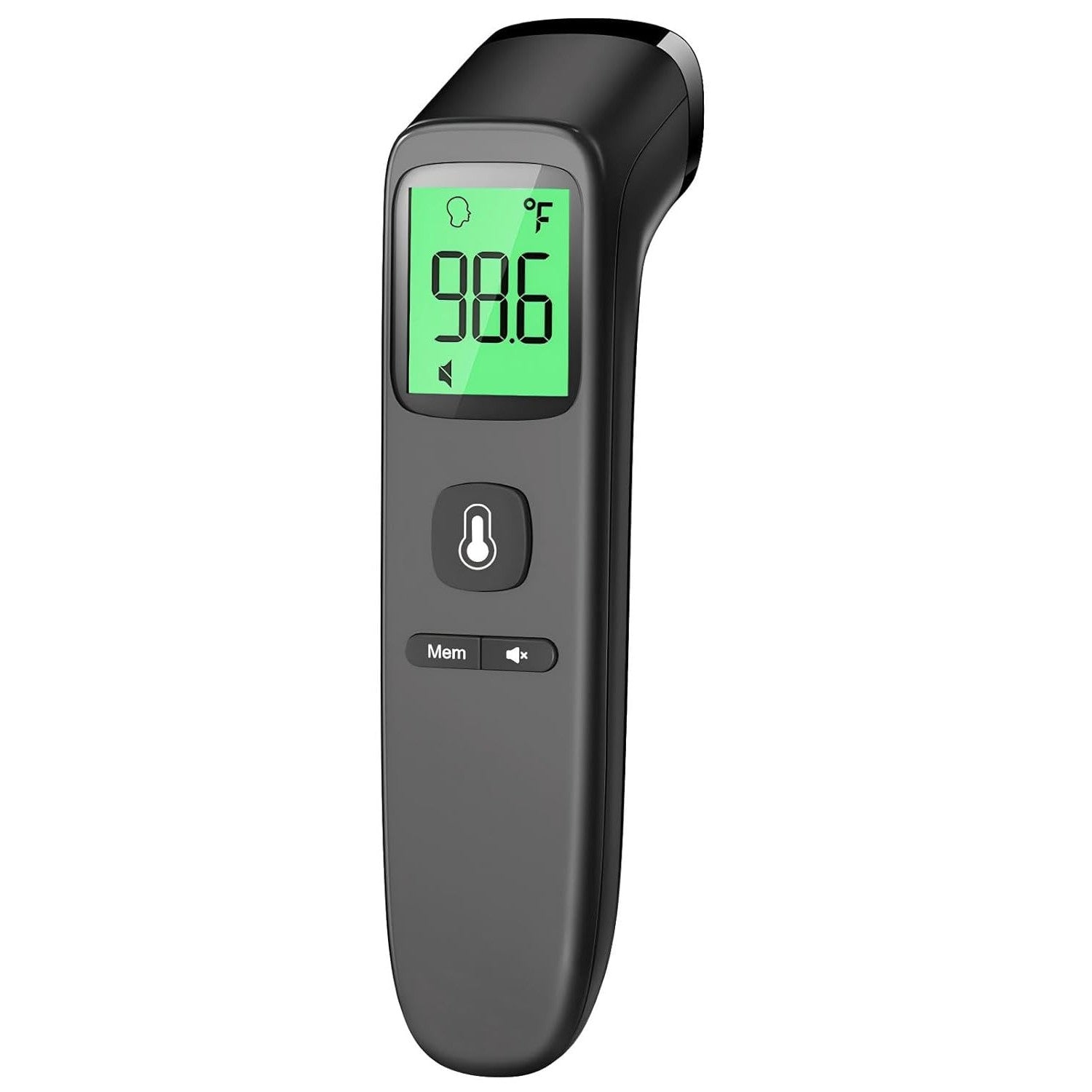 Viproud No‑Touch Forehead Thermometer – Fast 1‑Second Read, Black