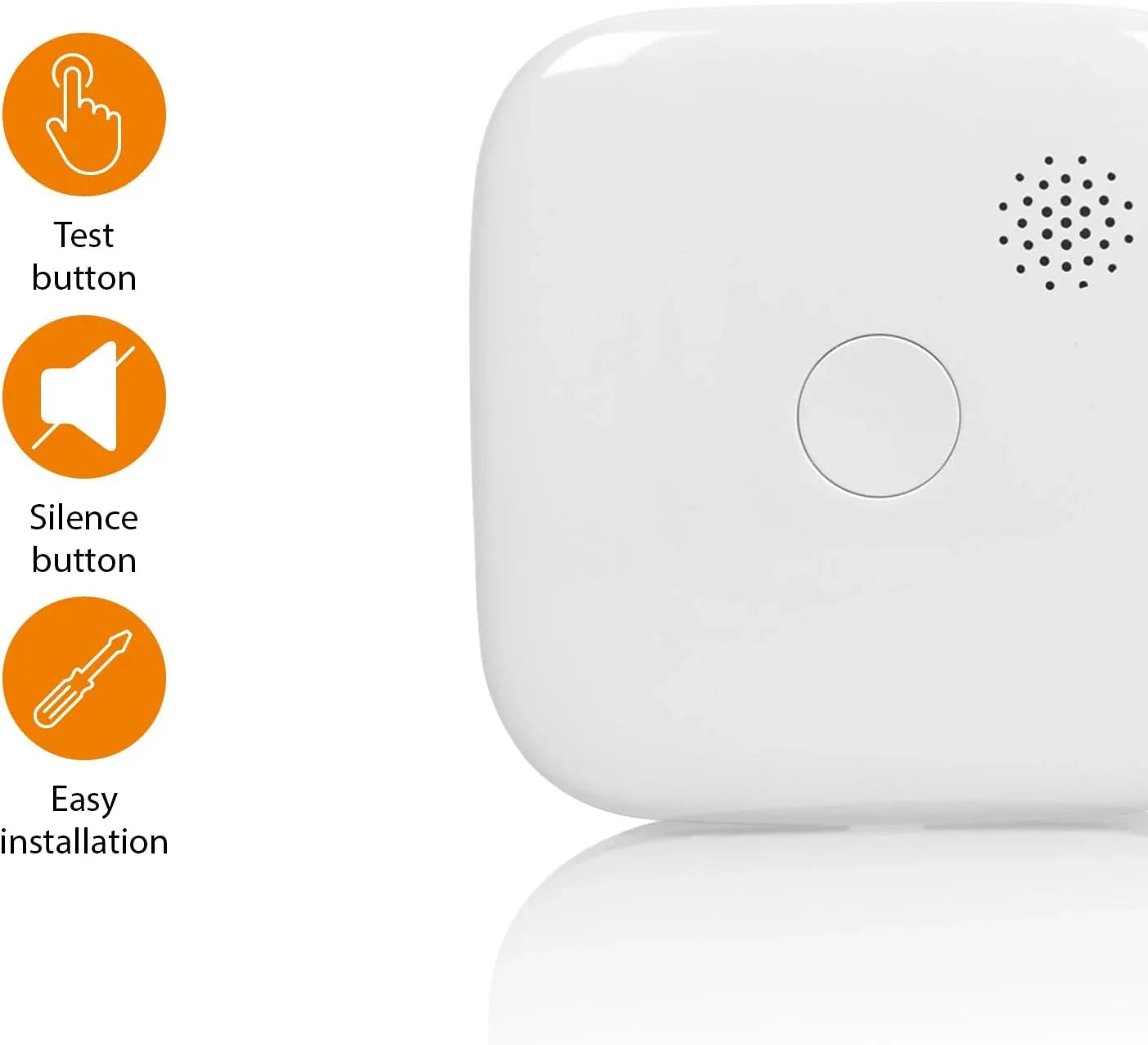Smartwares Classic Wi‑Fi Smoke Detector with 85 dB Alarm, White - Gomix Brands Outlet