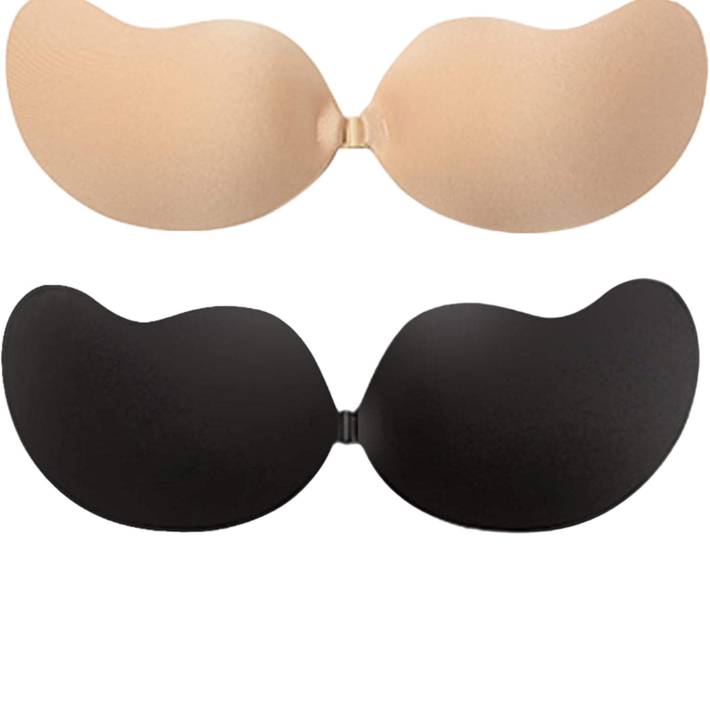 NSOLEX Sticky Backless Adhesive Strapless Push-Up Bra – 2 Pack