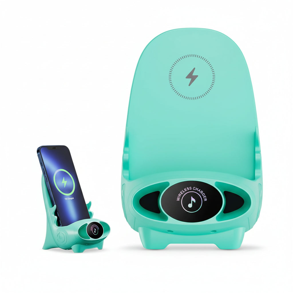 Mini Chair Wireless Fast Charger - Pink Qi 15W Phone Holder