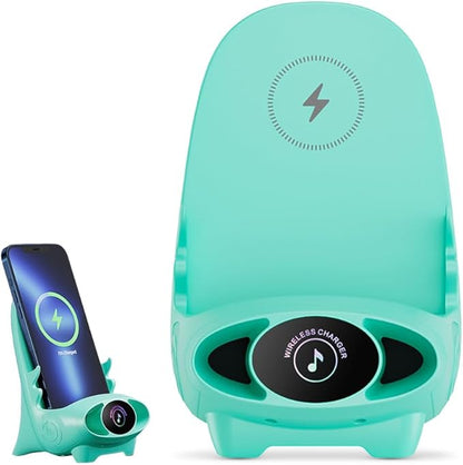 Mini Chair Wireless Fast Charger - Pink Qi 15W Phone Holder