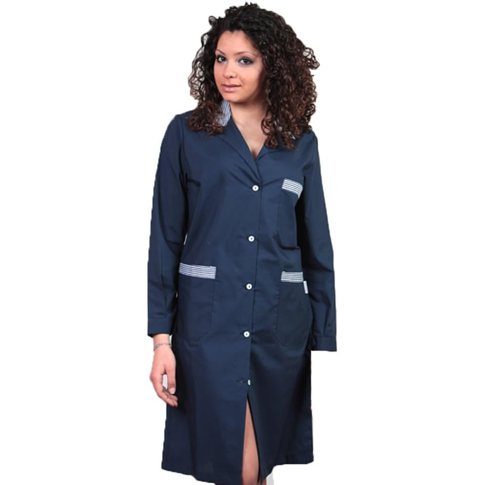 Two‑Tone Women's Work Coat – Durable, Breathable, Made in Italy