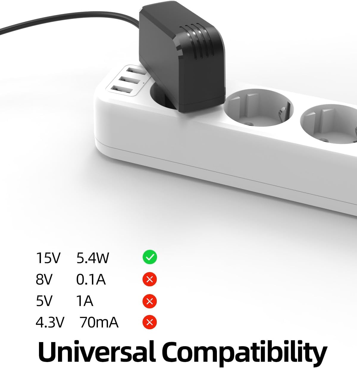 Vicgee 15V Charger Power Adapter for Philips Electric Shavers