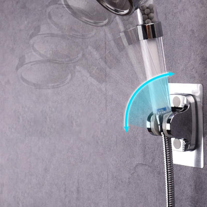 Cabilock Adhesive Shower Head Holder Wall Mount Bracket Silver