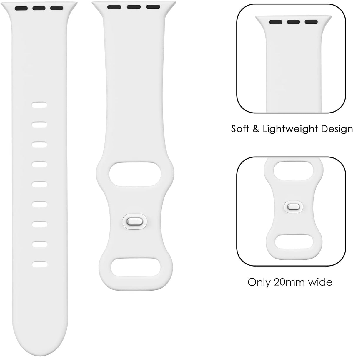 EDIMENS Sport Silicone Band for Apple Watch